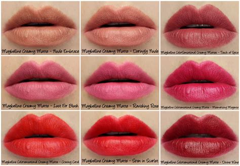 lipstick colors maybelline